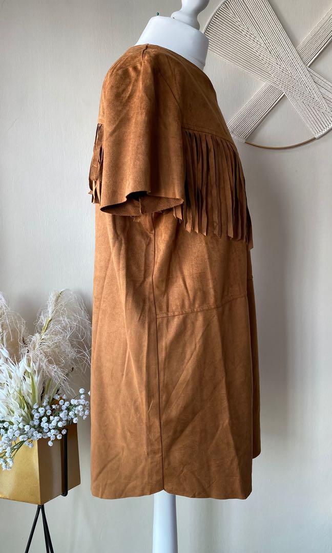 Missguided suede dress cheap