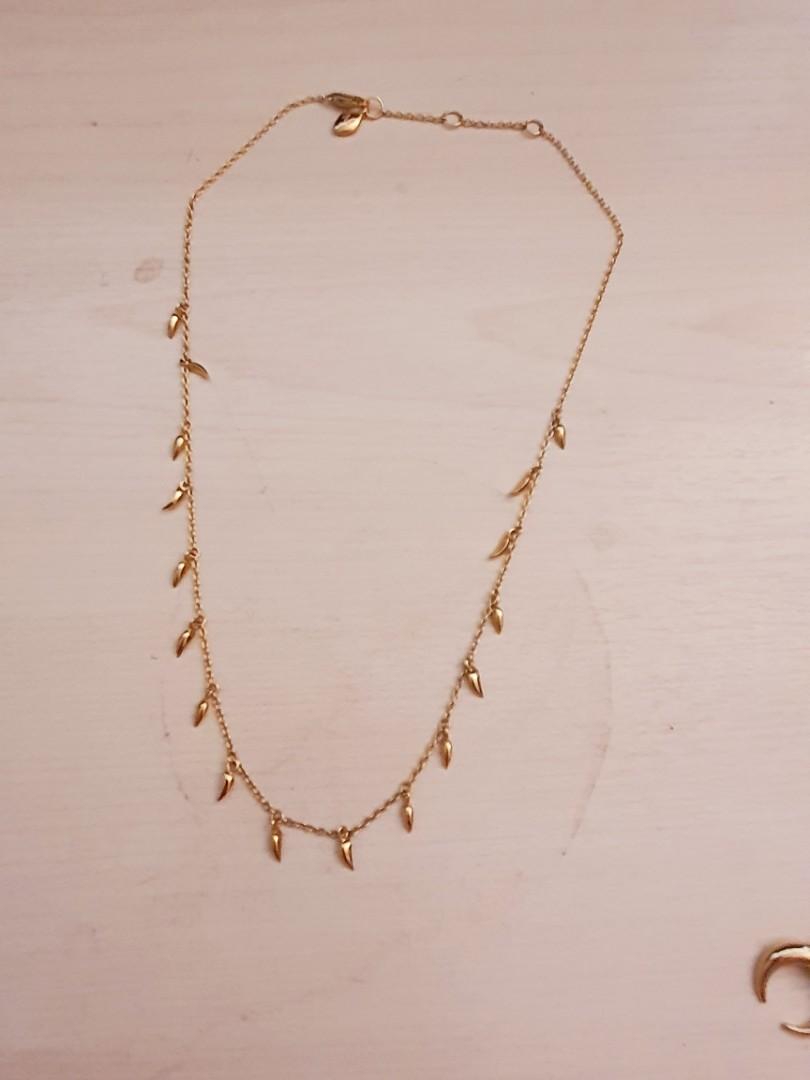 Missoma Lucy Williams Gold Mini Fang Necklace