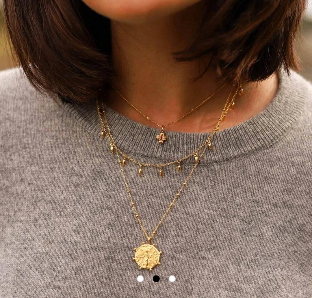 Lucy Williams Gold Mini Fang Necklace 
