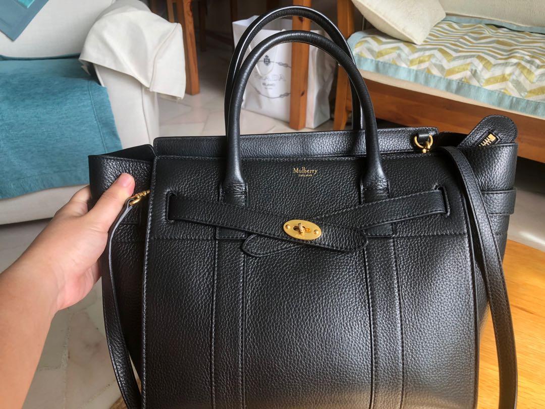 Mulberry small zipped Bayswater Black
