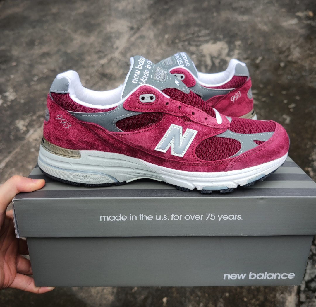 burgundy 993 new balance