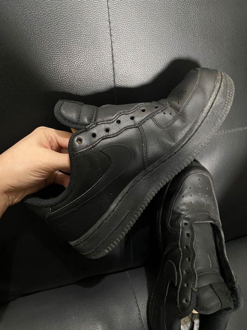 nike airforce all black