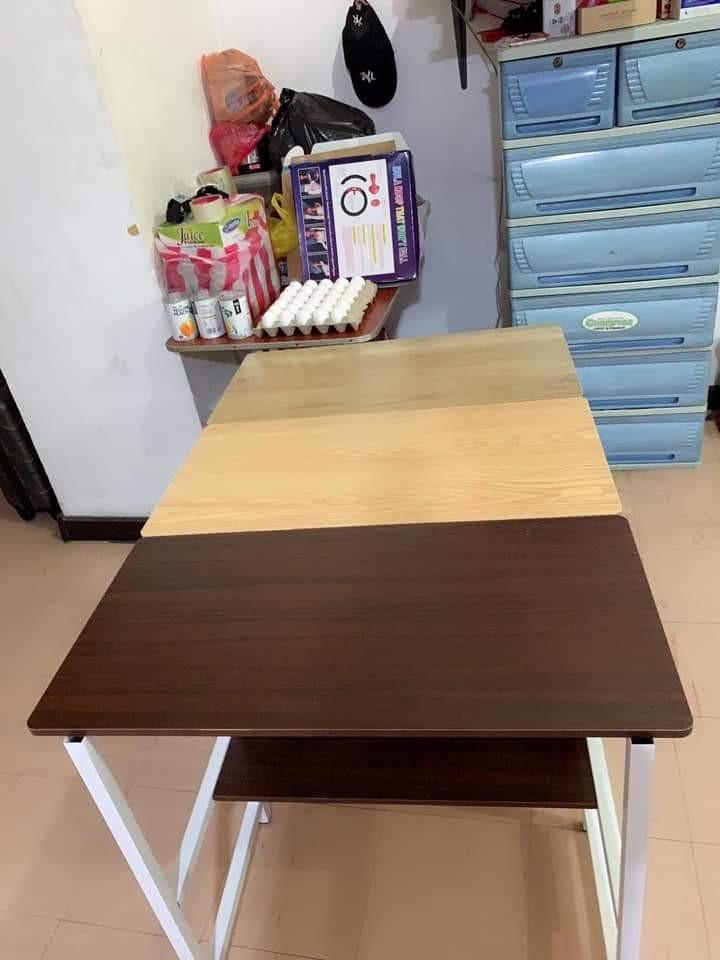 Office Table / Study Table (Category: Tables & Sets) located in Manila. Submitted by acinad_ (Listing ID 1057385491, Image 2). Description: Office Table / Study Table Available Colors: - Tan - Brown - Black & White - White For shipping: - Grab Delivery - LalaMove - Angkas Message for inquiries!.