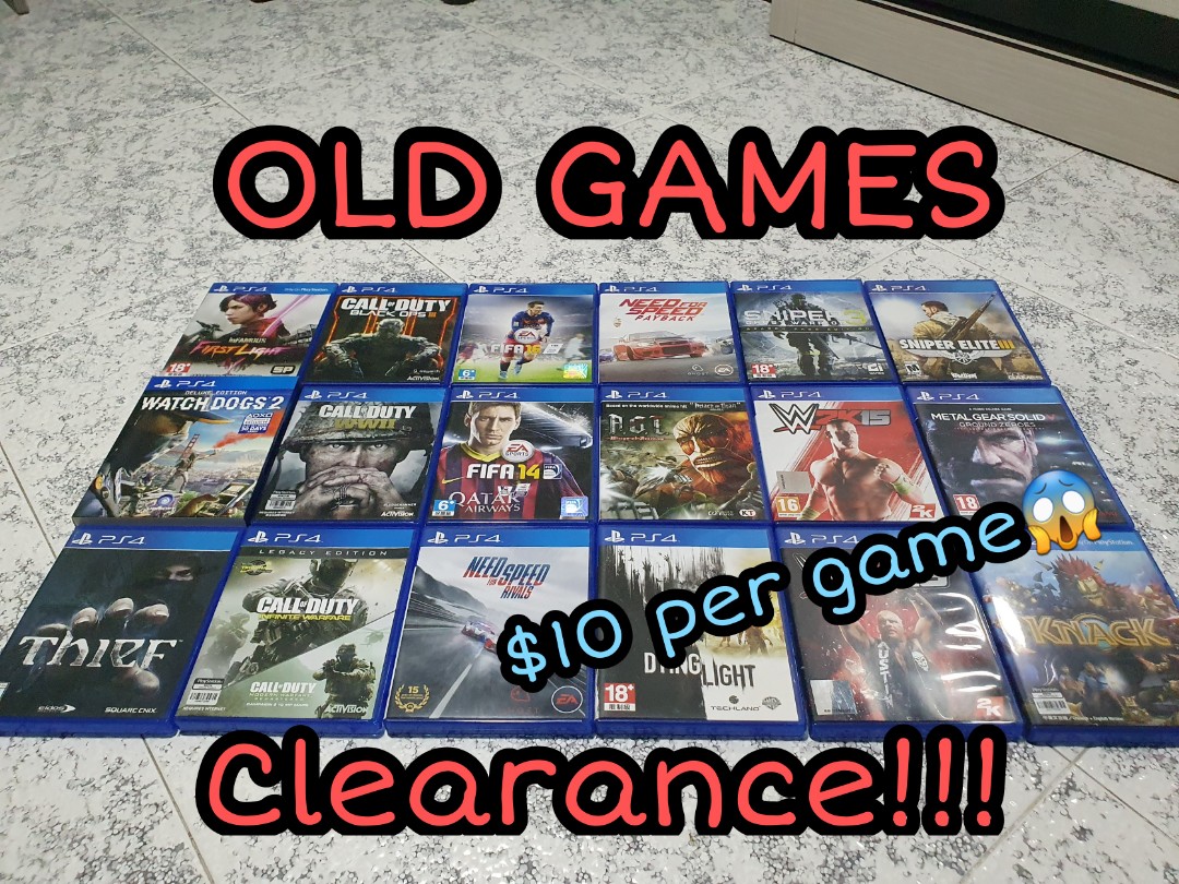 OLD GAMES, Gaming, Video Games, Carousell