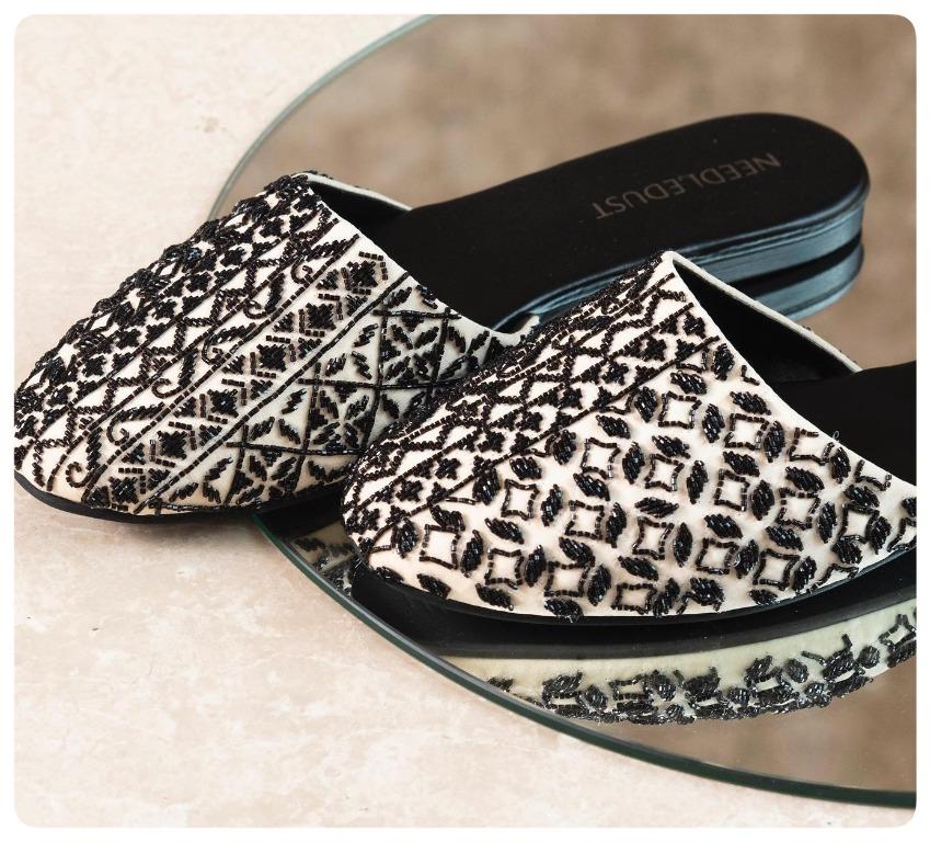 White leopard mules shop