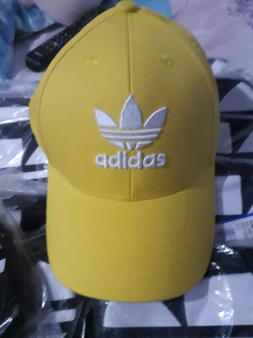 yellow adidas baseball cap