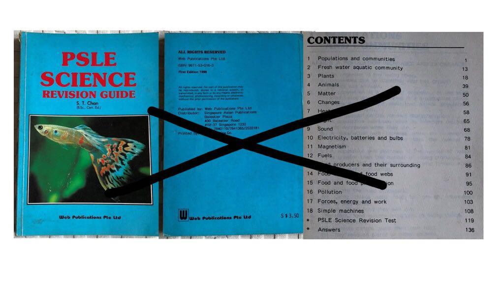 Primary 3, 4, 5, 6 PSLE Science Guidebook / Booster Notes / Topical ...