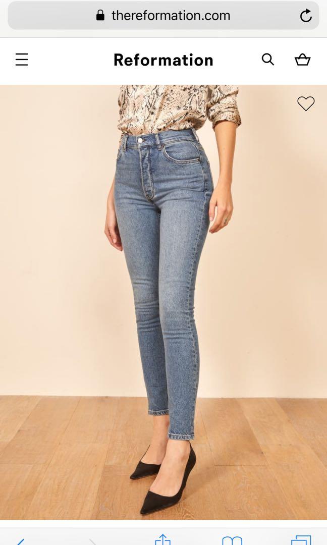 Reformation Serena High Skinny Jean Maya Women s Fashion Bottoms