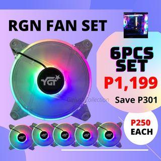 RGB FAN SET 6pcs set
