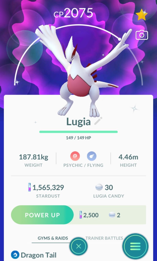 SHINY LUGIA with AEROBLAST Pokémon GO, DraculVlad