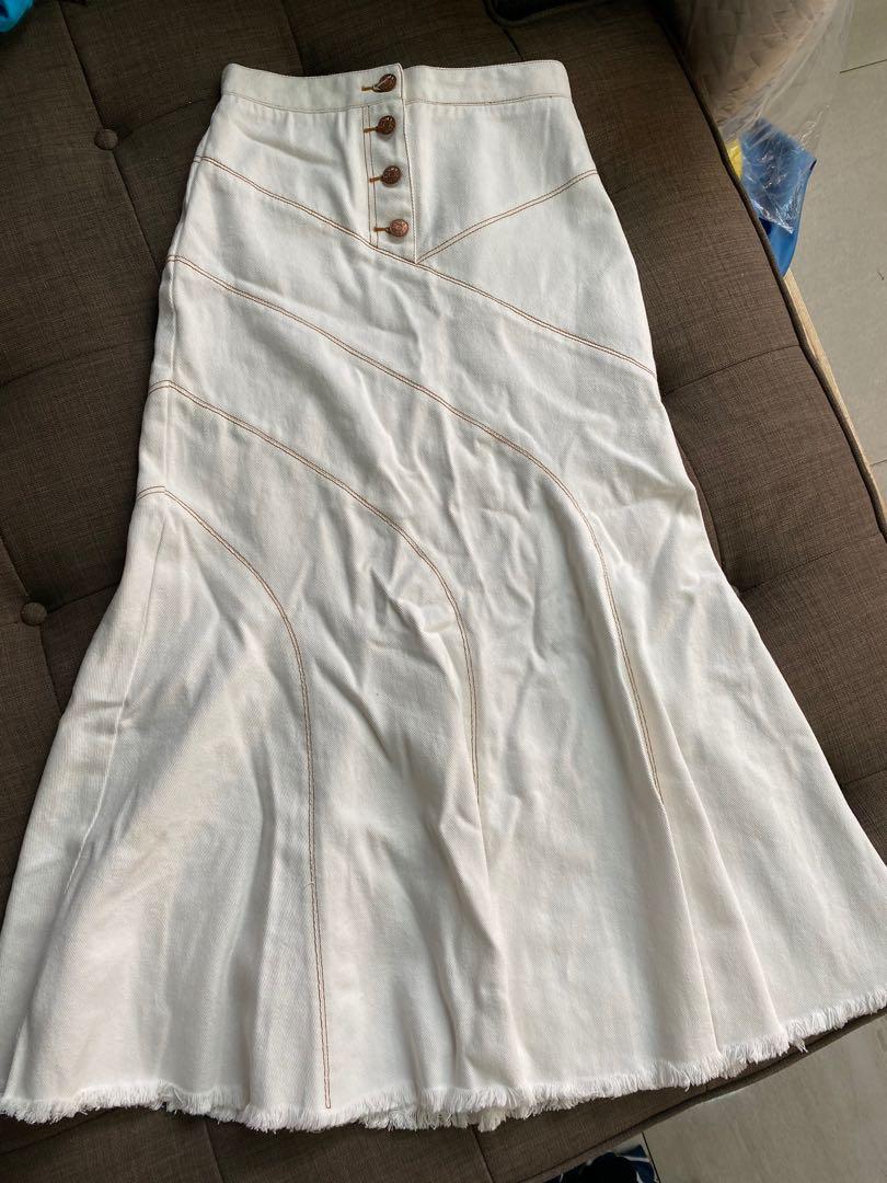 Shona joy denim best sale skirt