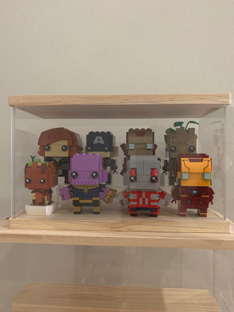 Small Acrylic display case for Popmart figurines/Labubu/Dimoo/Molly ...