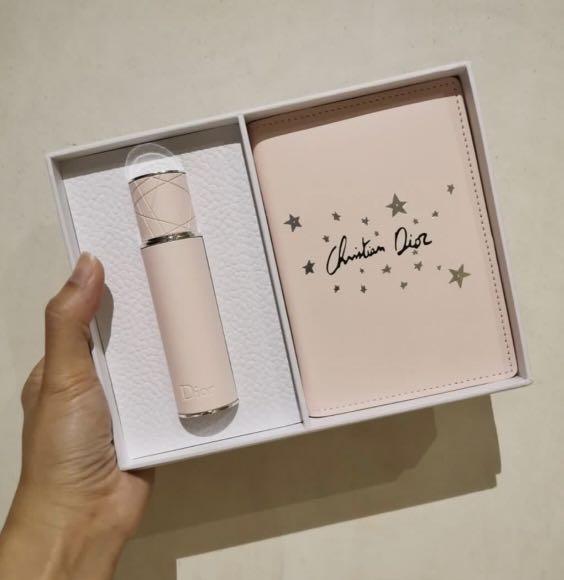 Dior travel Perfume + passport holder, Luxury, Accessories on Carousell