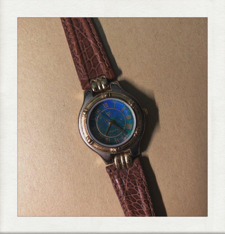 Timex Vintage Watch 貝殼面珍珠面中古錶手錶古典聖誕禮物中古包中古袋香港 名牌 錶 Carousell