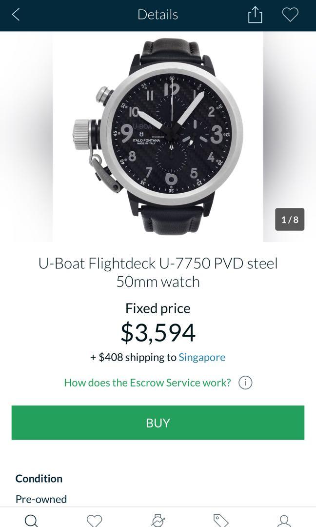U boat u sales 7750 50 price