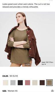Uniqlo Waffle 3/4 Sleeves