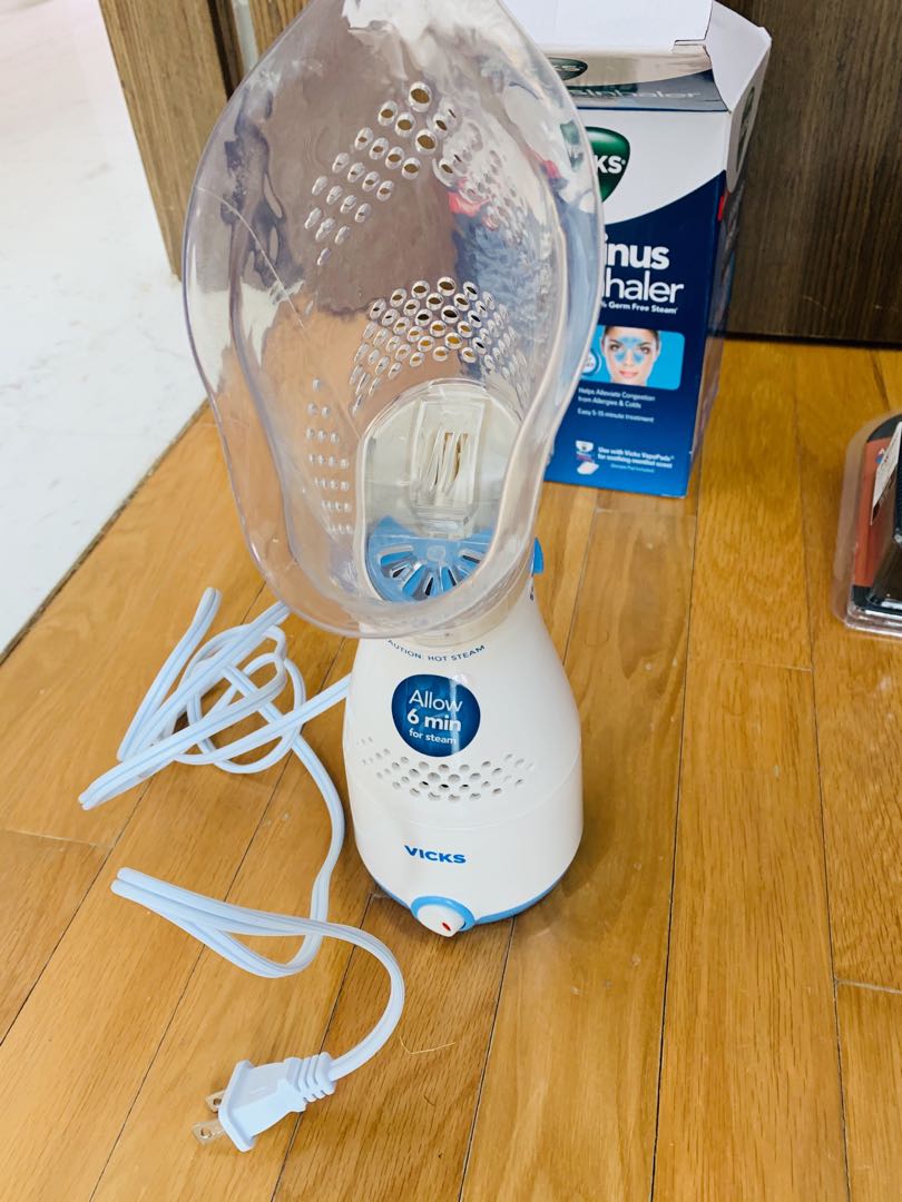 Vicks sinus steam inhaler & face steamer, Health & Nutrition, Health