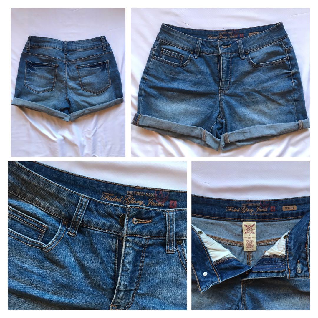 Denim Shorts - Vintage Faded Glory 