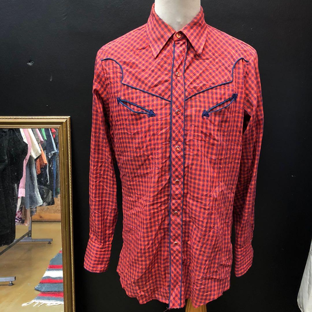 western pearl snap button usa shirt 