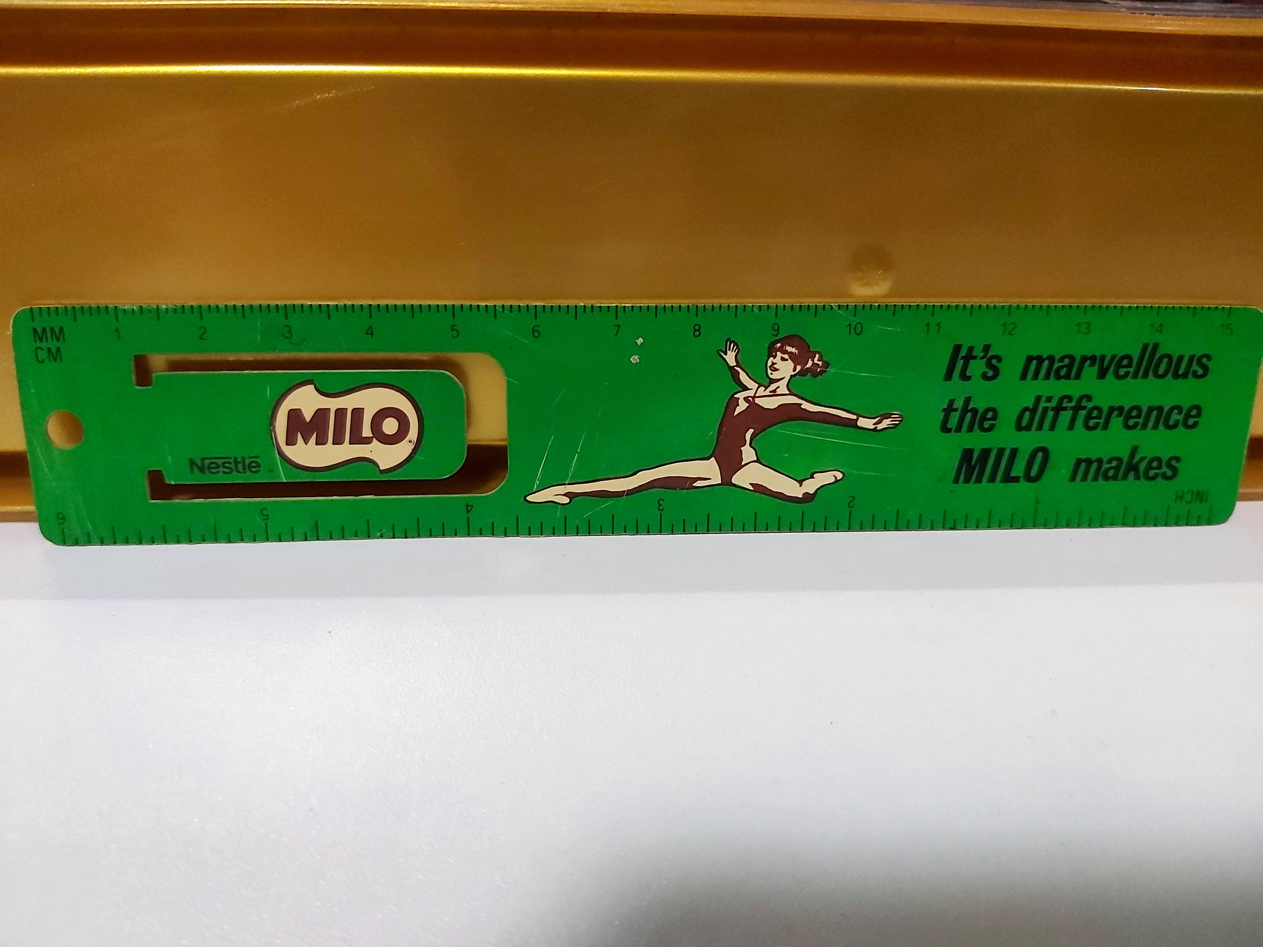 Milo Mathscapeholding Ruler VINTAGE MILO Ruler cum Bookmark, Hobbies & Toys, Stationery & Craft ...