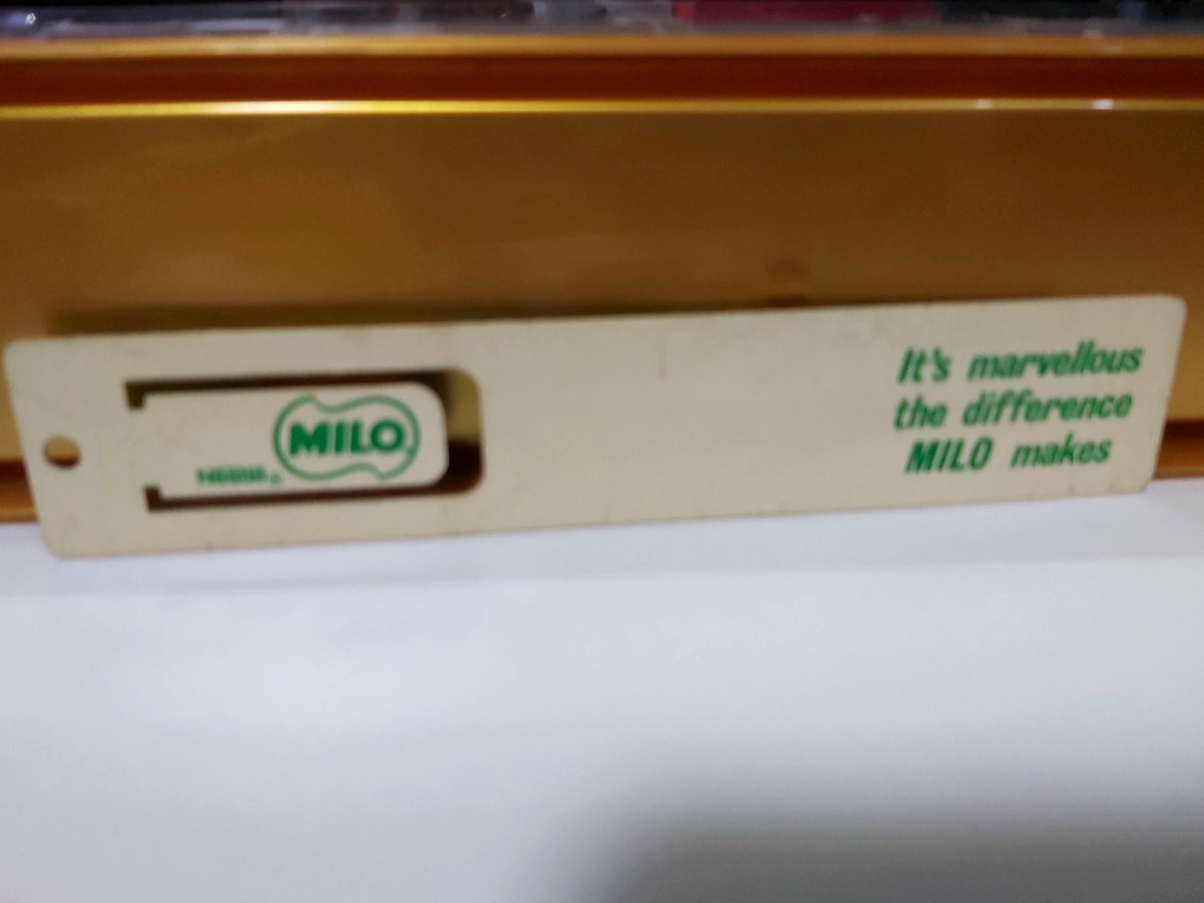 Milo Mathscapeholding Ruler VINTAGE MILO Ruler cum Bookmark, Hobbies & Toys, Stationery & Craft ...