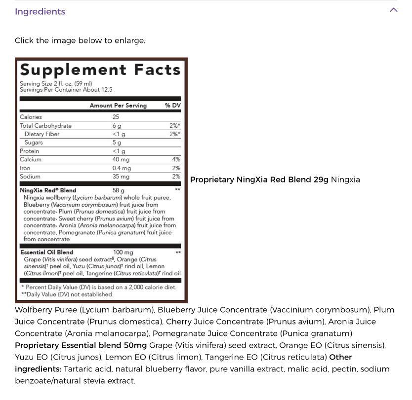 YOUNG LIVING] NINGXIA RED Anti-oxidant Rich Drink, Health ...