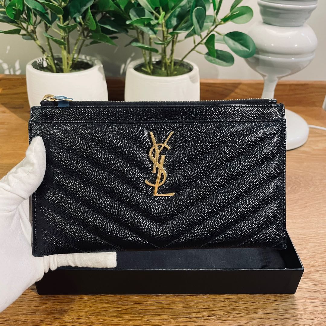 ysl black pouch