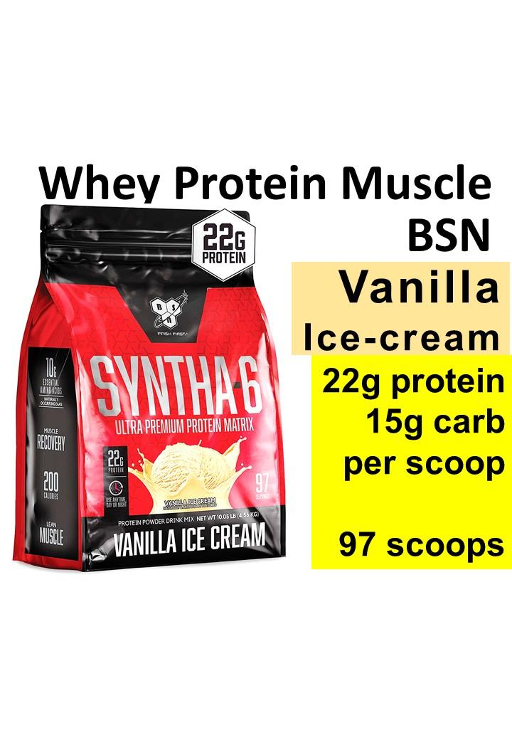 10lbs Whey Vanilla 97 Servings Bsn Syntha 6 Protein Sports Weights Gym Equipment On Carousell