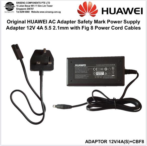 12v 4a huawei power adaptor 3 pin uk power cord with safety mark high industrial grade quality adapter for cctv camera ip camera led light