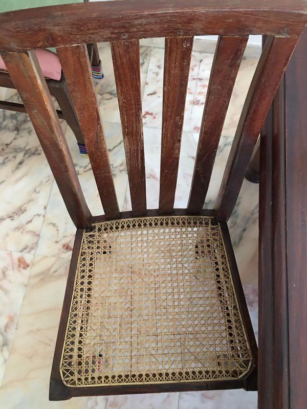 Antique Sri Lankan dining table & 8 chairs, Furniture & Home Living