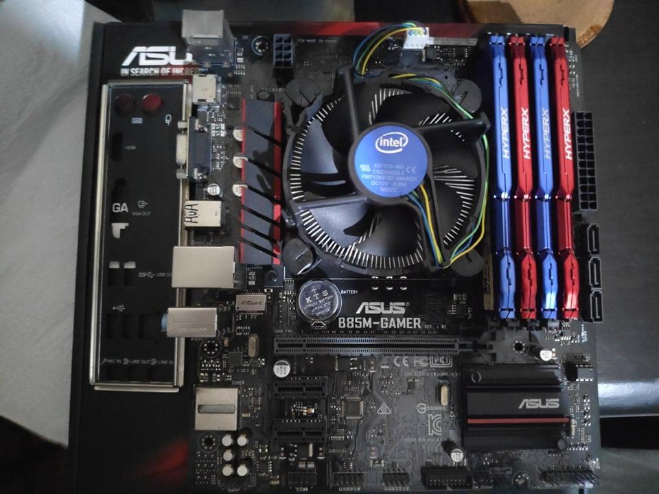 Asus B85M Gamer Motherboard i5 4690 Processor 16GB RAM Bundle