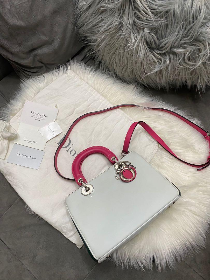 MINT 💖 Authentic Christian Dior Diorissimo Mini Celeste Leather Bag (Category: Luxury Bags & Wallets) located in Makati City. Submitted by cindiorella (Listing ID 1057632490, Image 2). Description: 100% guaranteed authentic W/ complete inclusions (dust bag, authenticity card, care card/booklet, tag & shoulder strap) In excellent condition 😻😻💖 the most beautiful bag ever! Soooo hard to let go of this 😭😩.