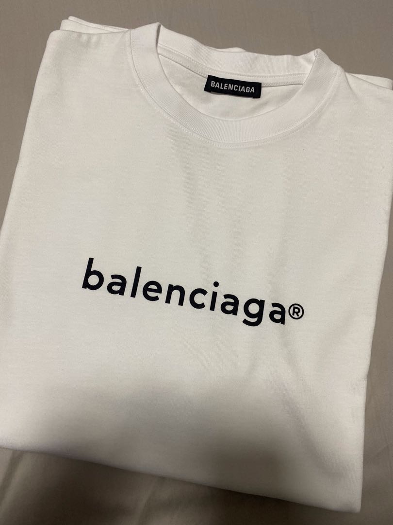 BALENCIAGA バレンシアガ コピーライト ロゴ Tシャツ 白