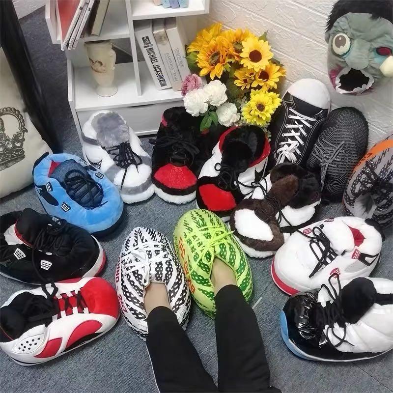 Big fluffy yeezy slippers 2025