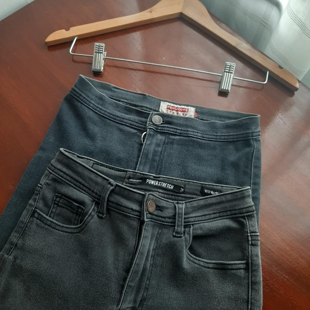 plain black skinny jeans