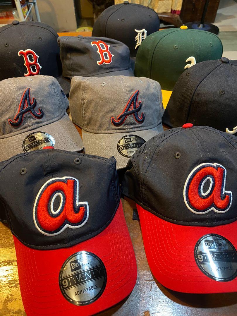 Atlanta Braves RETRO-SMOOTH Navy-Red Fitted Hat by New Era