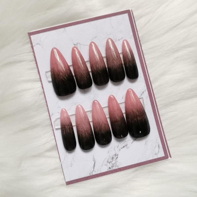 L01 Long Length Nails Press On Nails Fake Nails Full Cover Short False Nails Acrylic Nail Art Health Beauty Hand Foot Care On Carousell We'll never settle on a nail length, but when it's super hot outside, we're down for the short look. carousell