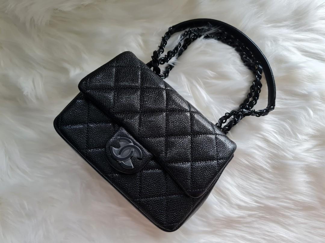 Chanel Incognito So Black Mini Square Flap Bag, Luxury, Bags & Wallets on  Carousell