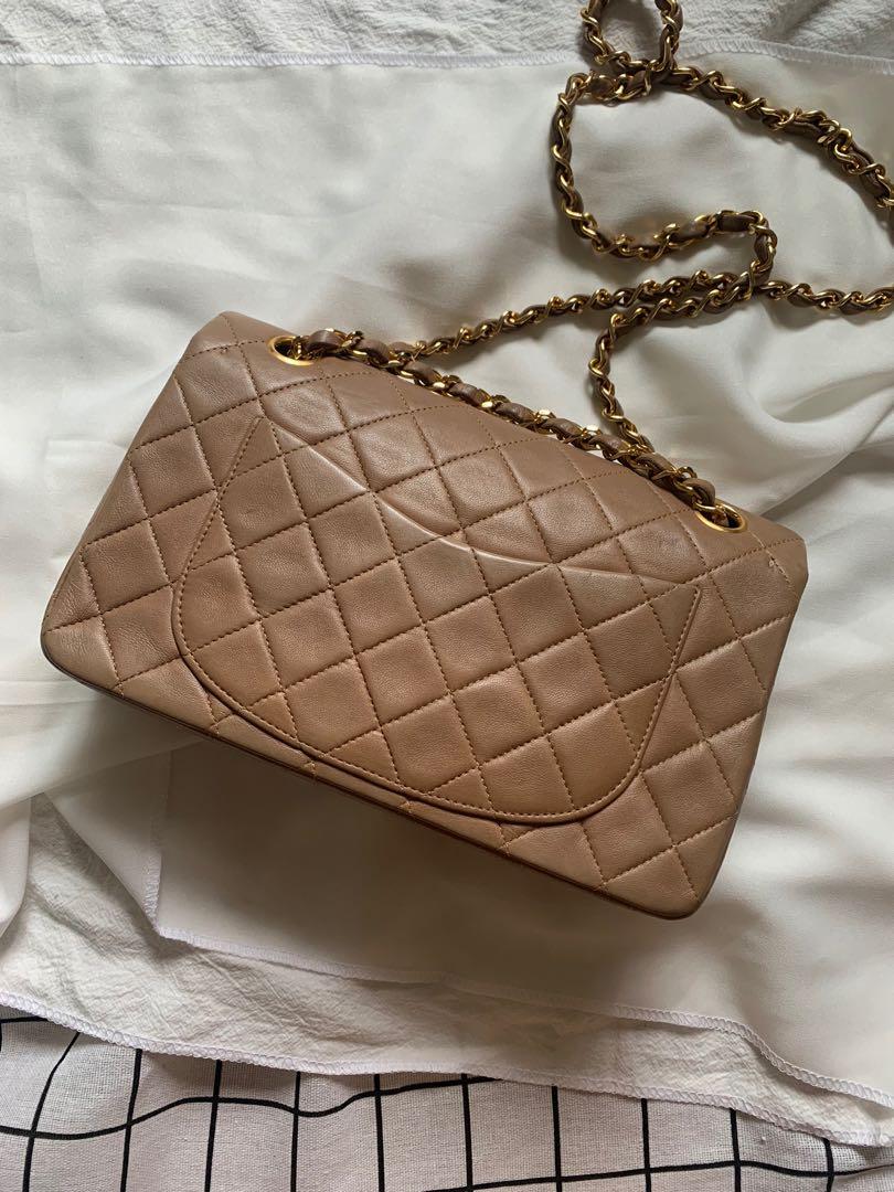 Tan discount chanel bag