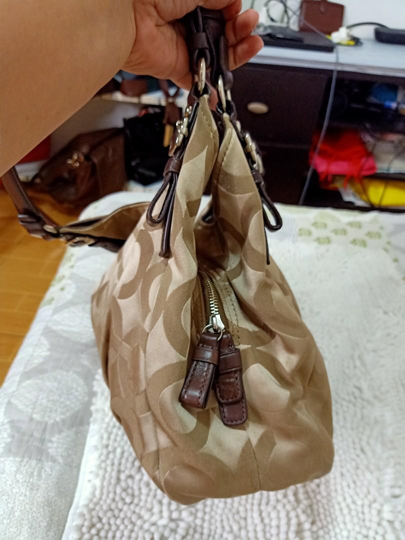 Coach three shop compartment purse
