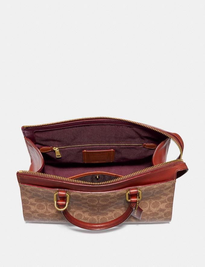 Coach bond bag in signature 2025 jacquard