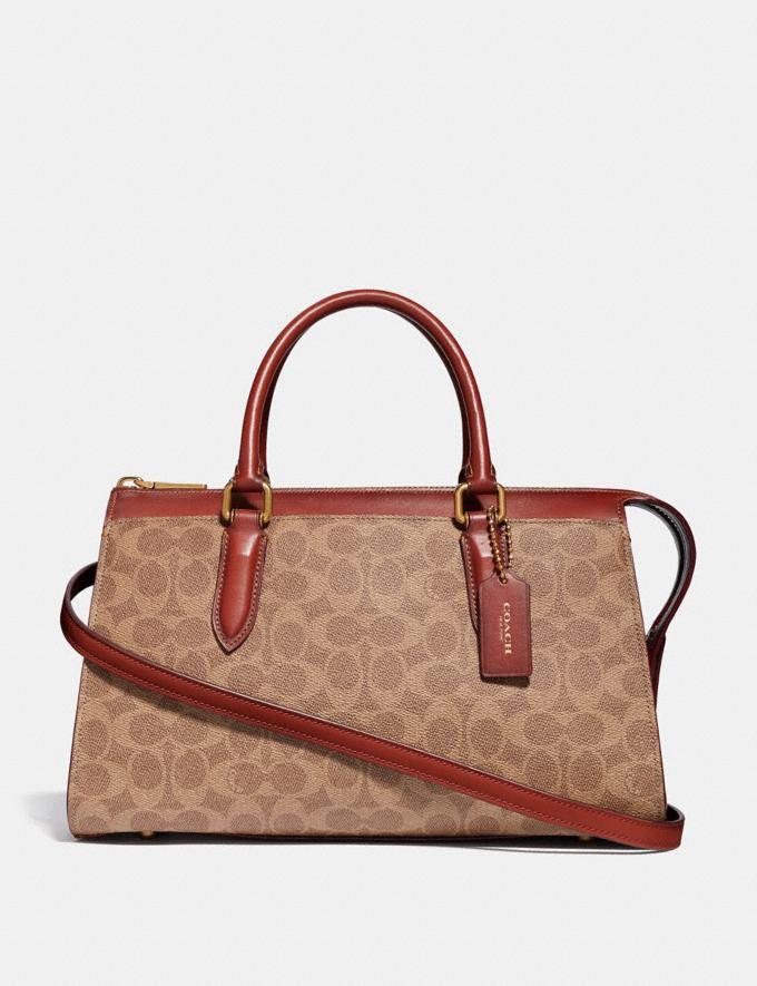 Coach bond bag 2025 in signature jacquard