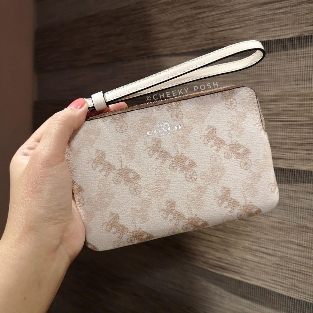 Beige wristlet clearance