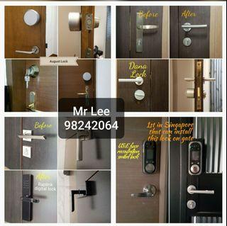 Digital lock installation Digital lock installation