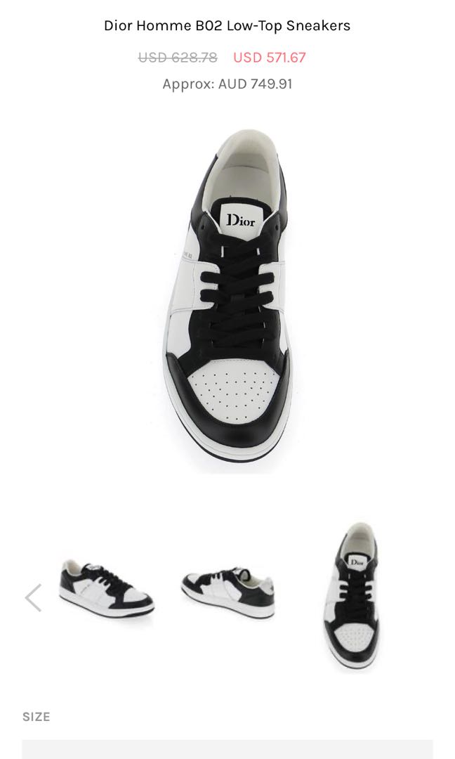 DIOR MEN SNEAKERS BRAND NEW IN BOX US 9 EURO 42