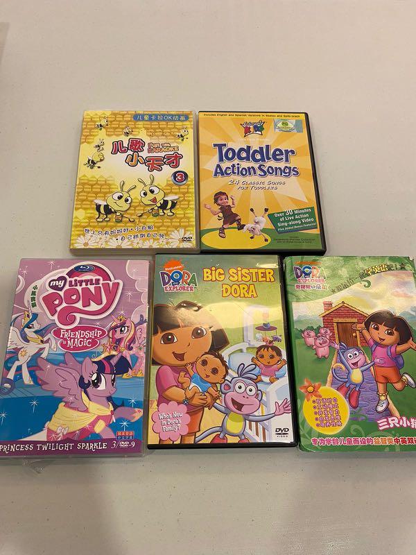Dora the Explorer, My little Pony and toddler songs DVD, Hobbies & Toys ...