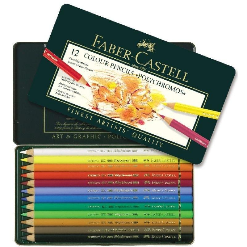 Faber-Castell 12 pcs Polychromos Nature Set (Category: Stationery & School Supplies) located in Caloocan City. Submitted by softsancha (Listing ID 1057698246, Image 2). Description: Faber-Castell 12 pcs Polychromos Nature Set 100% Authentic Made in Germany 12 pcs. color pencils Metal Case Art & Graphic Brand new and affordable !! NOTE: The metal case is a bit rusty since it's the old version of Faber. Still, the pencils are in best quality..