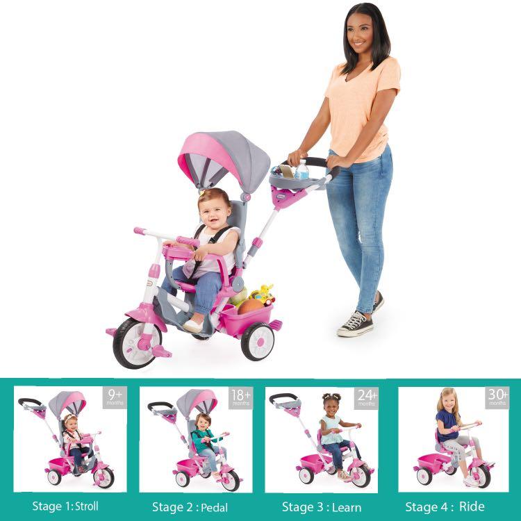 Fisher price 4 in 1 perfect trike pink Babies Kids Infant Playtime on Carousell
