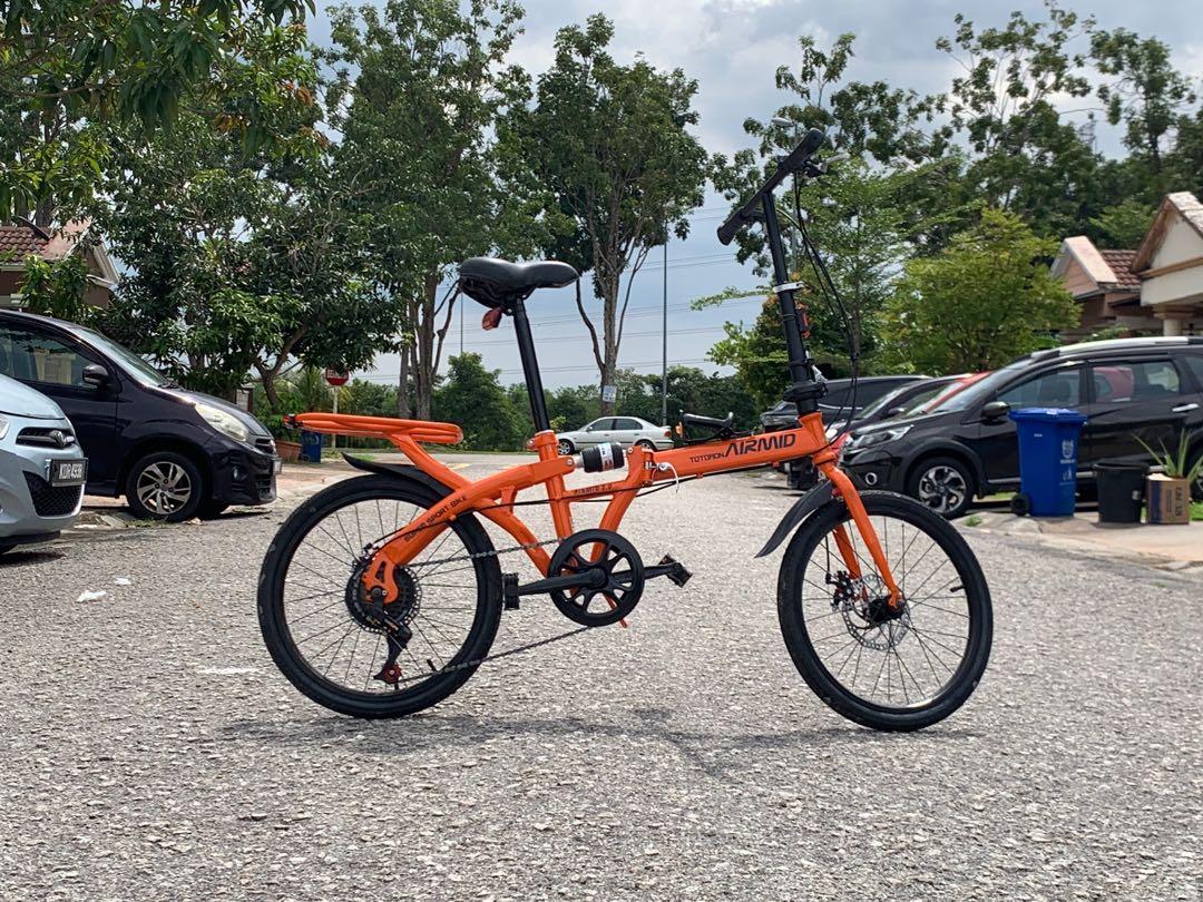 Folding Bike Airmid 7 speeds Sports Equipment Bicycles Parts