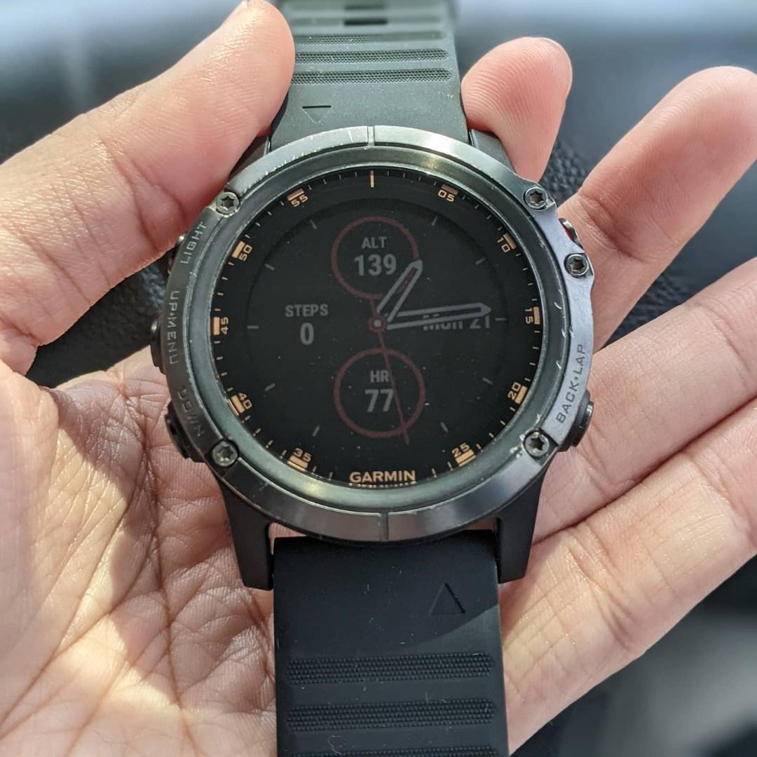 Garmin Fenix 5X Plus Men s Fashion Watches Accessories